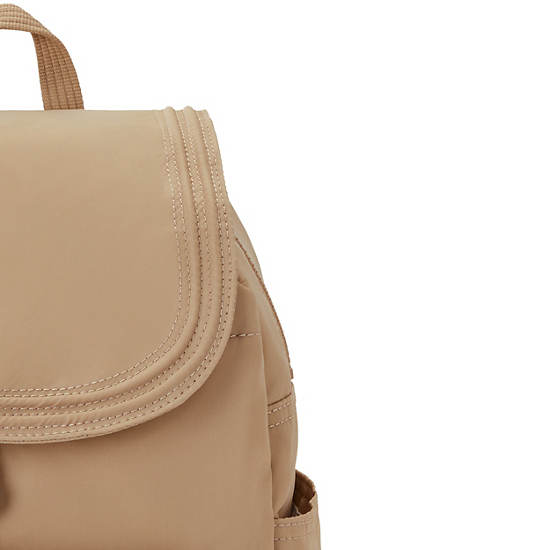 Kipling City Pack Small Backpacks Natural Beige | AU 1513LI